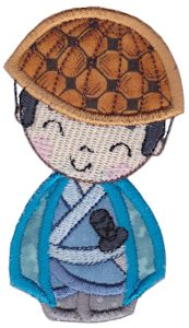 Kokeshi Dolls Boys Applique 11