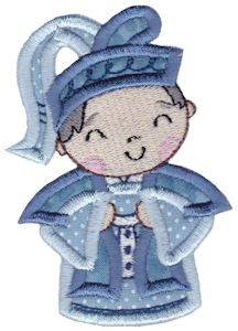 Kokeshi Dolls Boys Applique 5