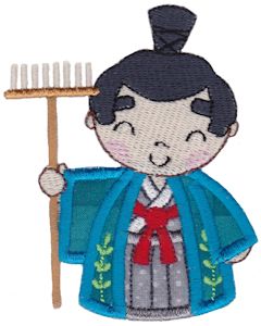 Kokeshi Dolls Boys Applique 9