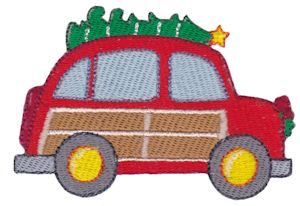 Wagon With Christmas Tree On Top