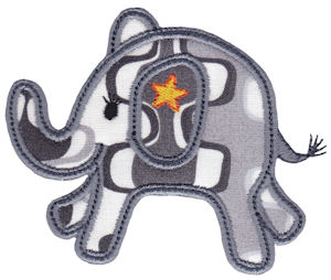 Little Elephant Applique 10