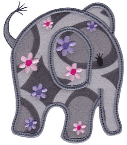 Little Elephant Applique 11