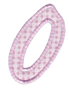 Lovely Applique Alphabet 0