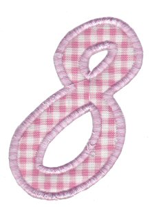 Lovely Applique Alphabet 8