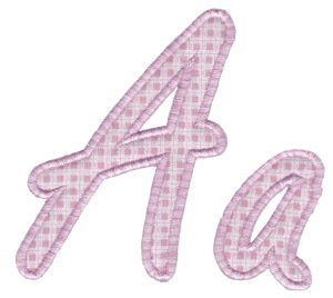 Lovely Applique Alphabet A