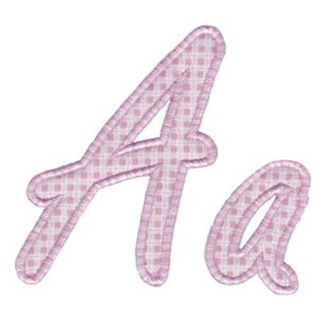 Lovely Applique Alphabet A