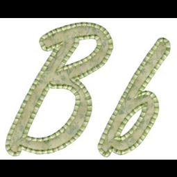 Lovely Applique Alphabet b