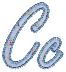 Lovely Applique Alphabet c