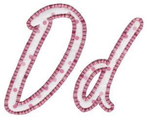 Lovely Applique Alphabet d