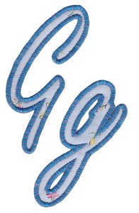 Lovely Applique Alphabet g