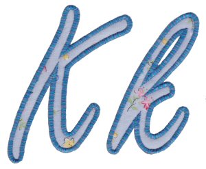 Lovely Applique Alphabet k