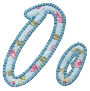 Lovely Applique Alphabet o