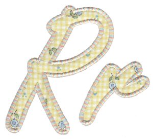 Lovely Applique Alphabet r
