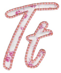 Lovely Applique Alphabet t