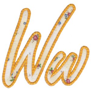 Lovely Applique Alphabet w