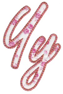 Lovely Applique Alphabet y