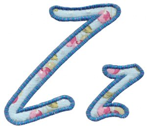 Lovely Applique Alphabet z