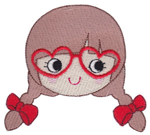 Heart Glasses Girl