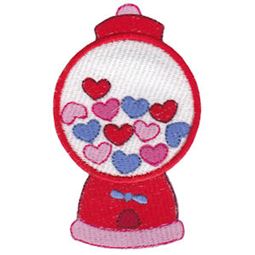 Filled Stitch Heart Gumball Machine