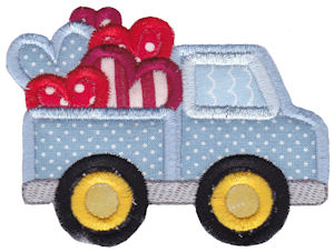 Applique Valentine's Truck