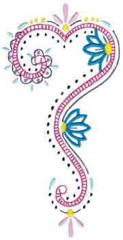 Mehndi Hearts 4 5x7 6x10