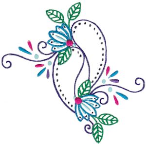 Mehndi Pailsey 13 5x7 6x10