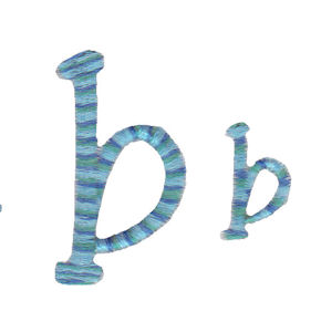 Miss Smarty Pants Alpha Lower Case b