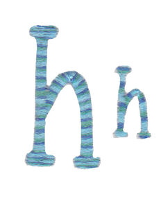 Miss Smarty Pants Alpha Lower Case h