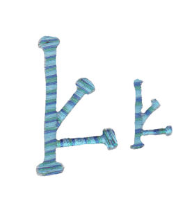 Miss Smarty Pants Alpha Lower Case k