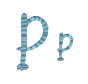 Miss Smarty Pants Alpha Lower Case p