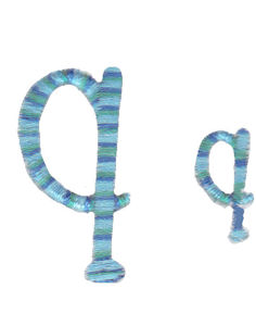 Miss Smarty Pants Alpha Lower Case q