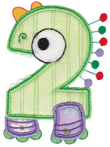 Monster Mash Numbers Applique 2