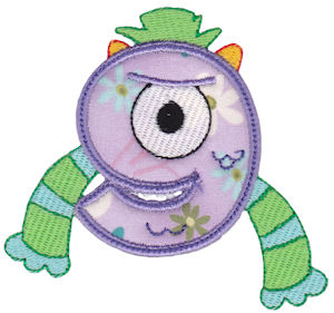 Monster Mash Numbers Applique 9
