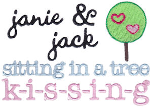 Janie And Jack Sitting In A Tree