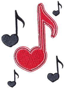 Heart Music Notes