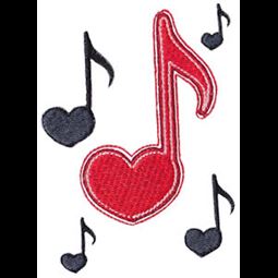Heart Music Notes