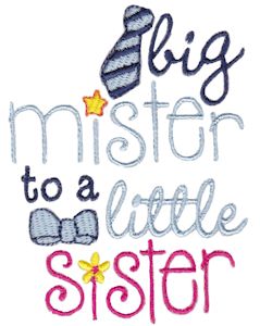 Big Mister To A Little Sister