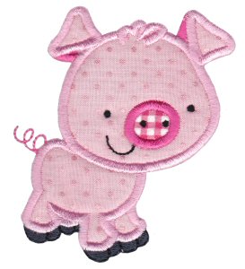 Pet Pig Applique