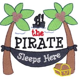 The Pirate Sleeps Here