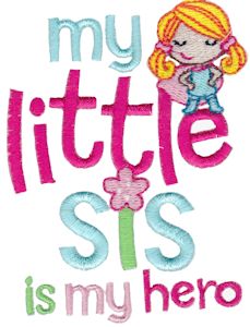 Download My Sister Embroidery Designs - Bunnycup Embroidery