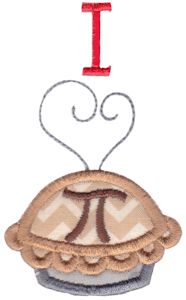 Applique I Love Pi