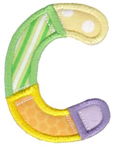 Patches Alphabet Applique C