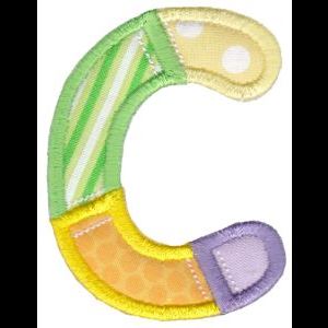 Patches Alphabet Applique Applique Embroidery Designs - Bunnycup Embroidery