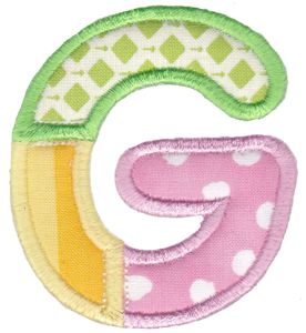 Patches Alphabet Applique G