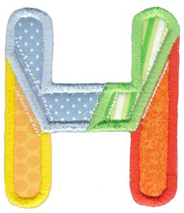 Patches Alphabet Applique H