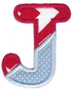 Patches Alphabet Applique J