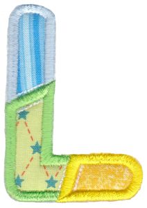 Patches Alphabet Applique L