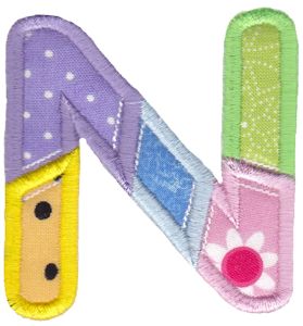 Patches Alphabet Applique N