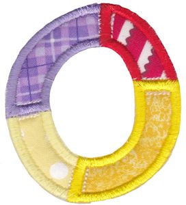 Patches Alphabet Applique O