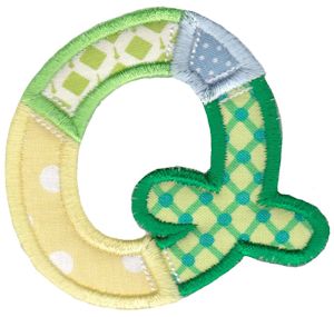 Patches Alphabet Applique Q